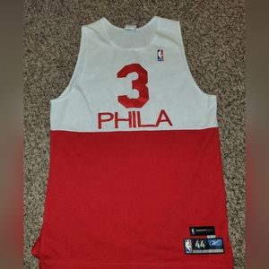 Men's Philadelphia 76ers Allen Iverson Mitchell & Ness White 2003-04 Hardwood Cl